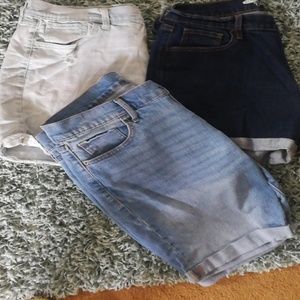 Three pairs of shorts